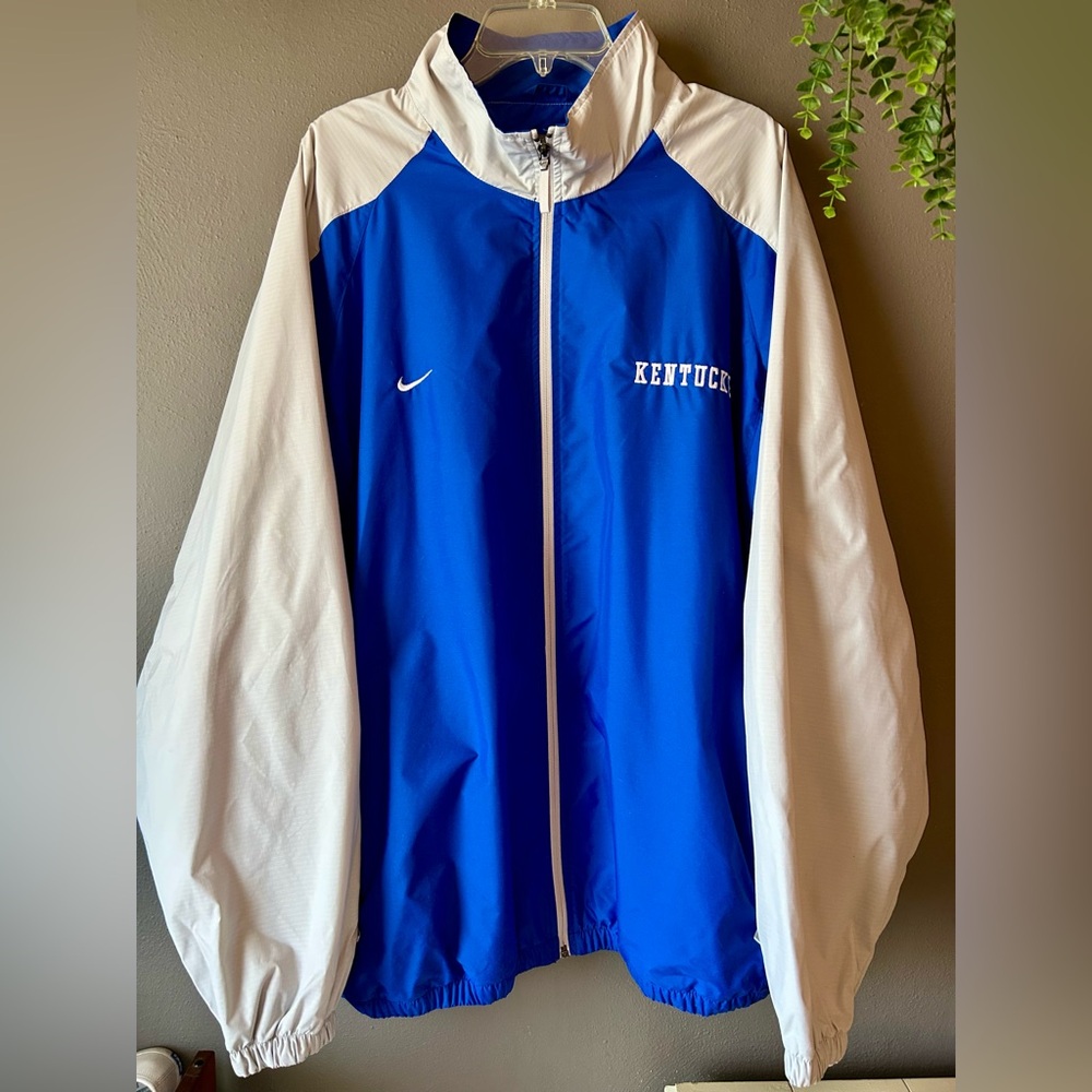 Vintage Y2K Nike UK Basketball Kentucky Wildcats College Windbreaker Jacket 2XL